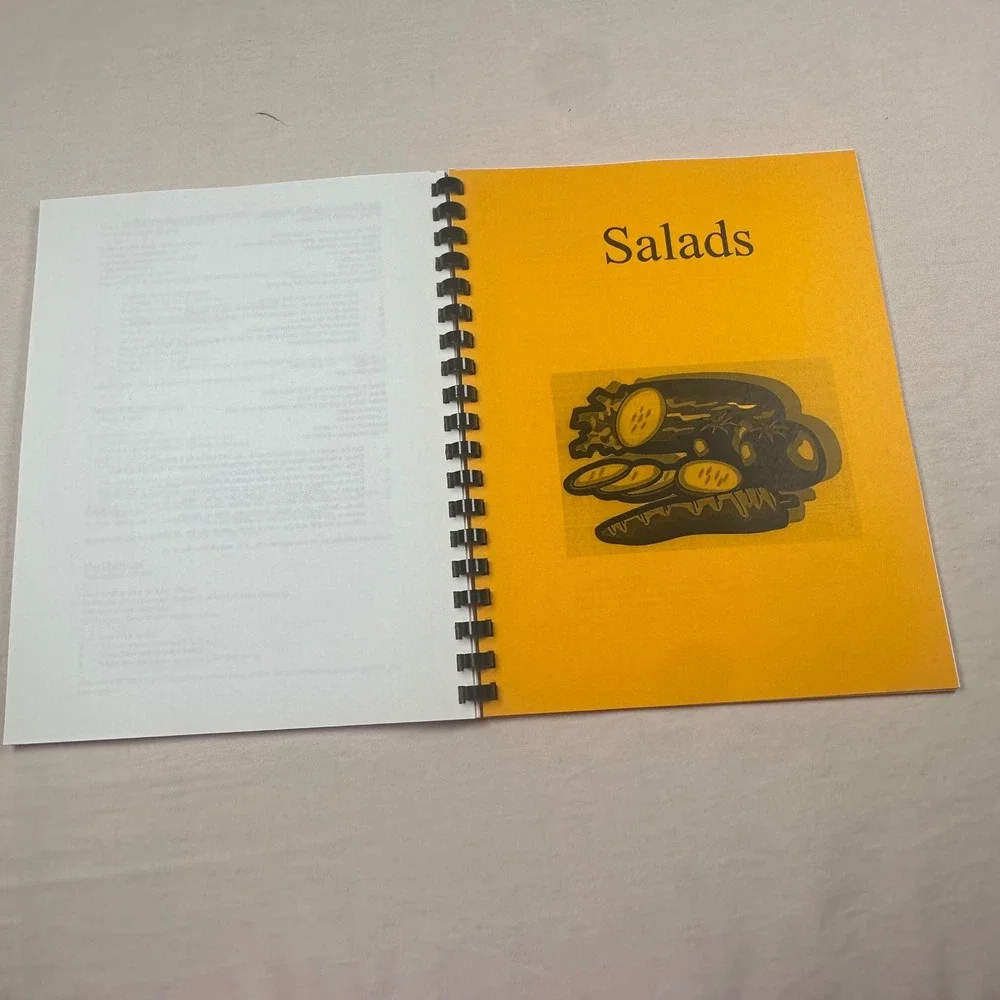Good Friends Good Food Community Cookbook Kathy Lanz Yellow Spiral Bound Recipes
